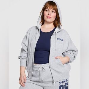 PINK Victoria's Secret Light Gray Hoodie
